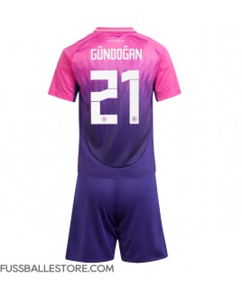Günstige Deutschland Ilkay Gundogan #21 Auswärts Trikotsatzt Kinder EM 2024 Kurzarm (+ Kurze Hosen)